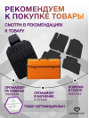 Коврик ЭВА в багажник Renault Scenic II 2003 - 2009, черный-синий кант