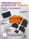 Коврик ЭВА в багажник Renault Scenic II 2003 - 2009, черный-синий кант