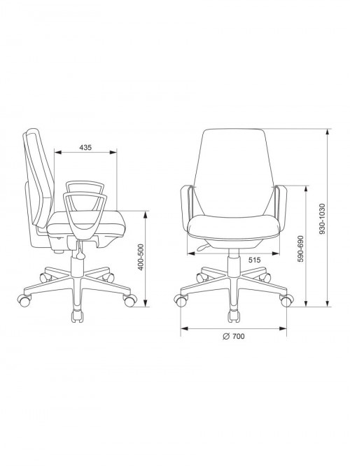 Кресло CH-W545 красный 38-410 крестовина пластик пластик белый CH-W545/RED