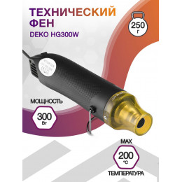 Технический фен Deko HG300W 300Вт темп.150-200С