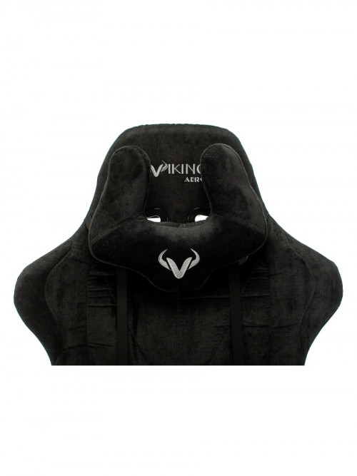 Кресло игровое Zombie VIKING KNIGHT Fabric черный Light-20 с подголов. крестовина металл VIKING KNIGHT LT20