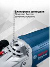 Углошлифовальная машина Bosch GWS 2200-230 RSP 2200Вт 6500об/мин рез.шпин.:M14 d=230мм