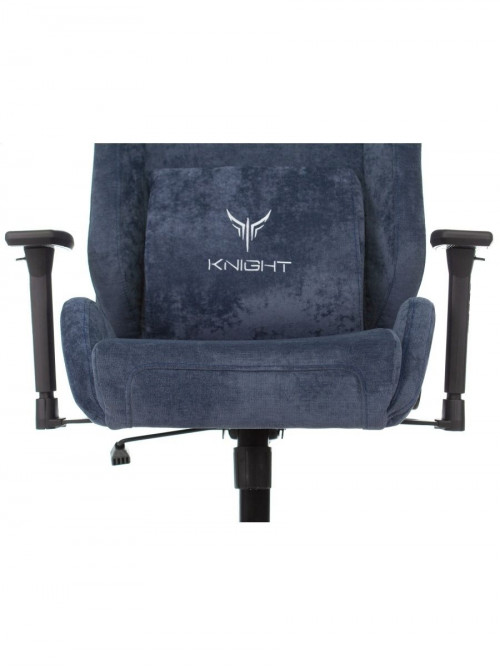 Кресло игровое Knight N1 Fabric синий Light-27 с подголов. крестовина металл KNIGHT N1 BLUE