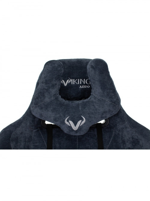 Кресло игровое Zombie VIKING KNIGHT Fabric синий Light-27 с подголов. крестовина металл VIKING KNIGHT LT27