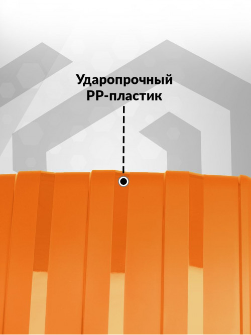 Чемодан на колесах L большой, оранжевый - Чемодан полипропилен, семейный Lcase