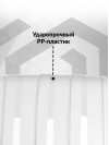 Чемодан на колесах M средний, белый - Чемодан полипропилен, семейный Lcase