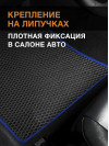 Коврики ЭВА в салон LADA (ВАЗ) Largus-Largus Cross I рест 2021 - н.в. (7 мест), черный-синий кант