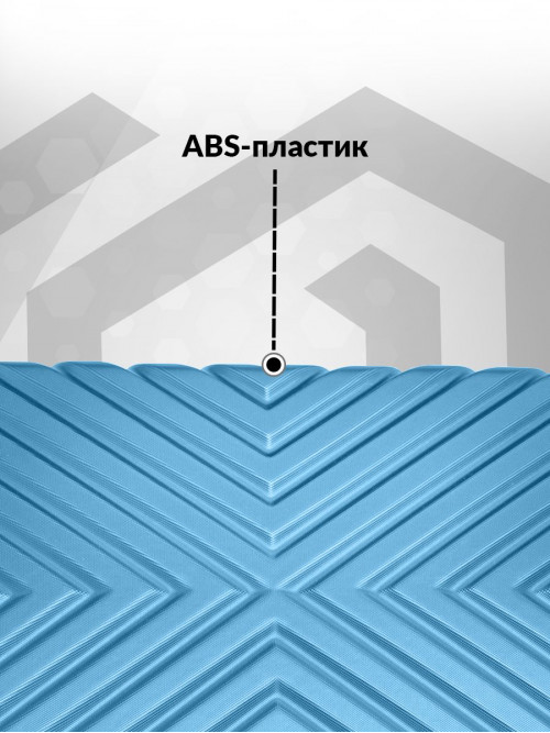 Чемодан на колесах L большой, голубой - Чемодан ABS - пластик, семейный Lcase