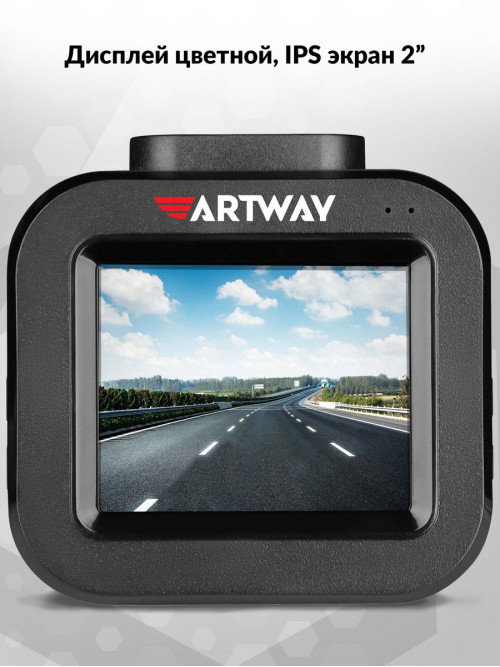 Видеорегистратор Artway AV-407 черный 2Mpix 1080x1920 1080p 170гр. NT96672