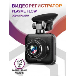 Видеорегистратор Playme Flow черный 12Mpix 1080x1920 1080p 170гр. JL5601