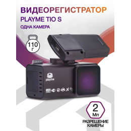 Видеорегистратор Playme TIO S черный 2Mpix 1080x1920 1080p 150гр. GPS NTK96658