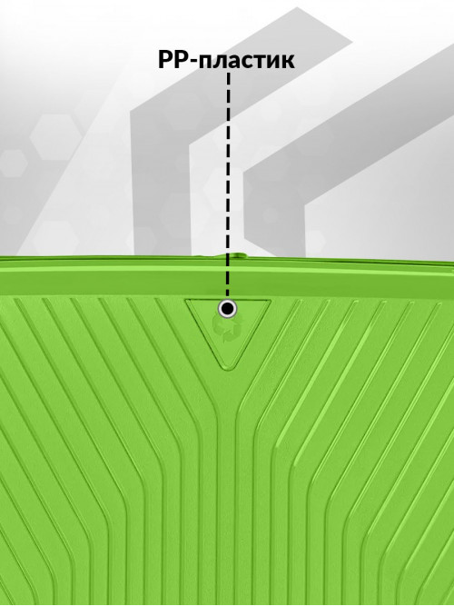 Чемодан на колесах S маленький, зеленый - Чемодан полипропилен Lcase