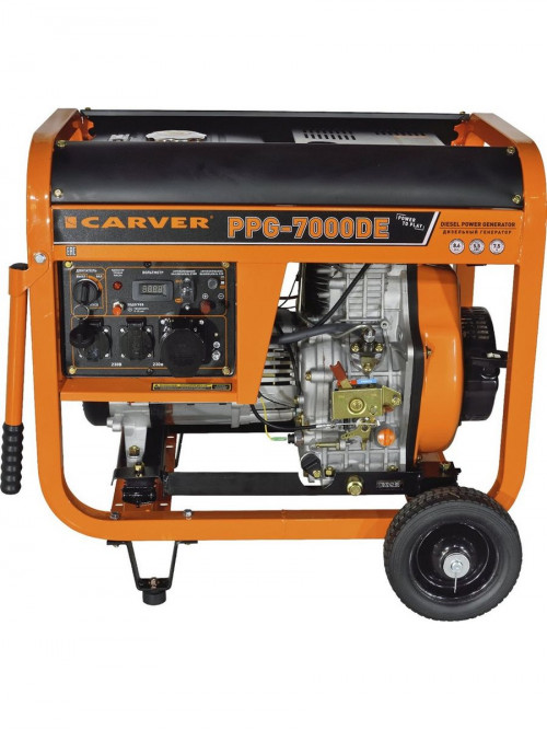 Генератор Carver PPG-7000DE 6.3кВт