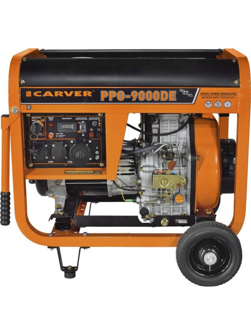 Генератор Carver PPG-9000DE 8кВт