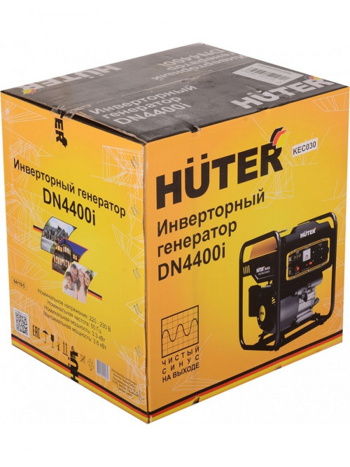 Генератор Huter DN4400i 3.6кВт