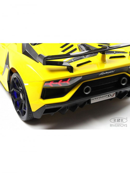 Детский электромобиль Lamborghini Aventador SVJ (A111MP) желтый