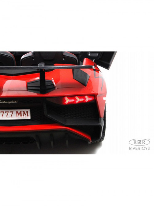 Детский электромобиль Lamborghini Aventador SV (M777MM) красный