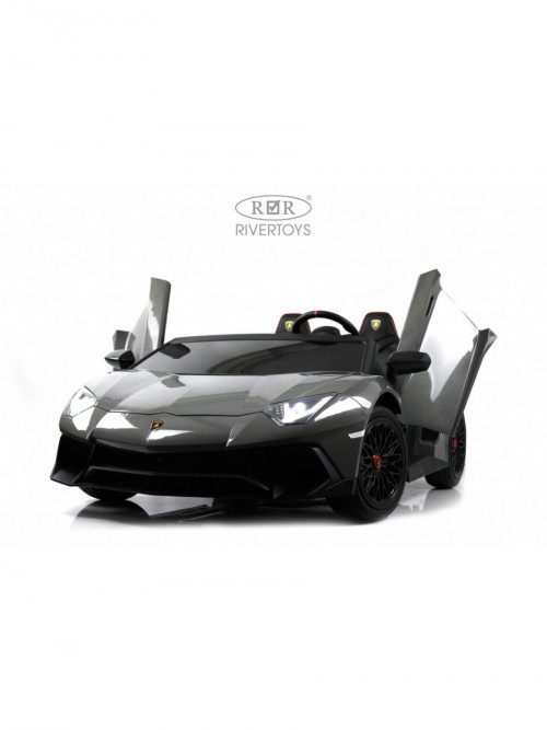 Детский электромобиль Lamborghini Aventador SV (M777MM) серый