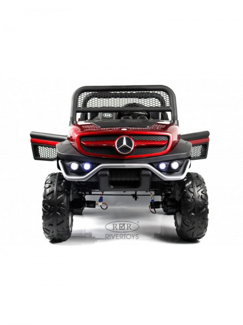 Детский электромобиль Mercedes-Benz Unimog Concept (P555BP) вишневый глянец