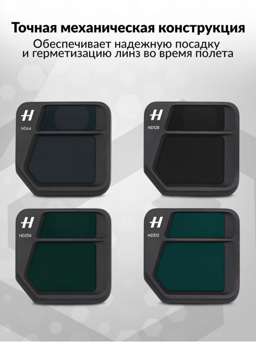 Набор фильтров для квадрокоптера Dji Mavic 3 ND64/128/256/512 CP.MA.00000430.01 для DJI Mavic 3/Cine