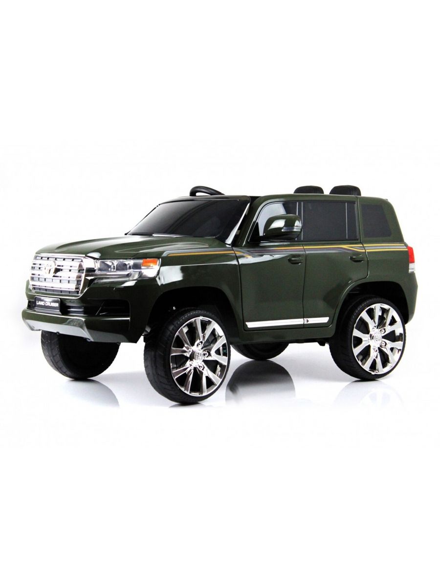 Детский электромобиль Toyota Land Cruiser 200 (JJ2022) зеленый глянец