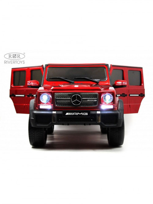 Детский электромобиль Мercedes-Benz AMG G65 вишневый глянец