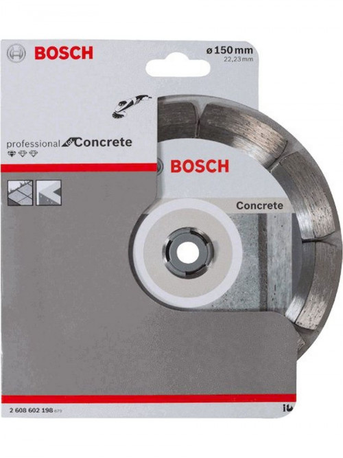 Диск алмазный по бет. Bosch Standard (2608602198) d=150мм d(посад.)=22.23мм (угловые шлифмашины) (уп