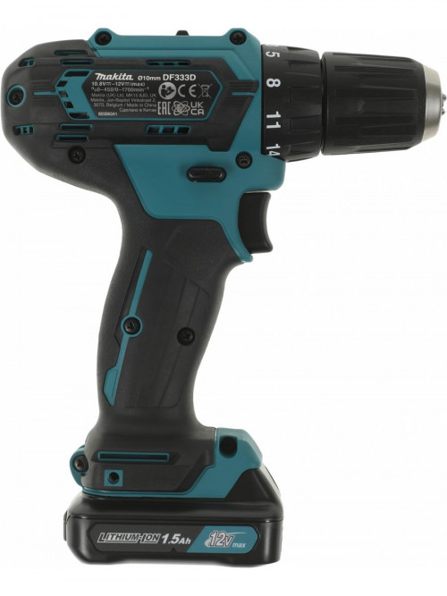 Дрель-шуруповерт Makita DF333DWYE4 аккум. патрон:быстрозажимной (кейс в комплекте)