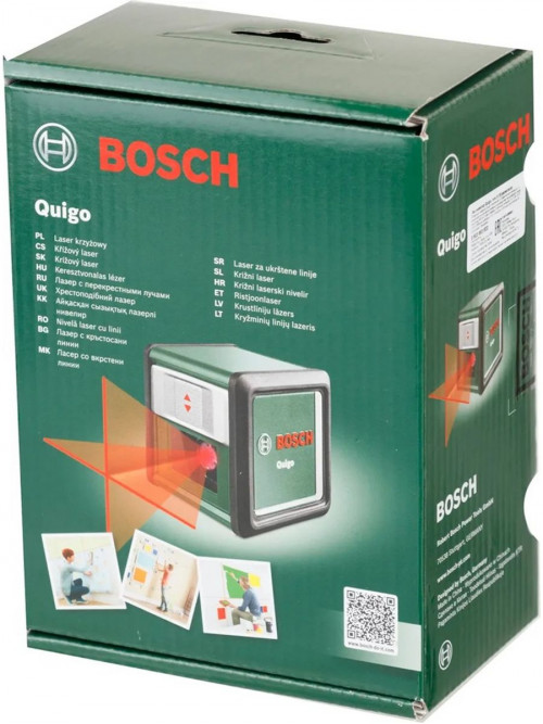 Нивелир лазерн. Bosch Quigo III 2кл.лаз. 635нм цв.луч. красный 2луч. (0603663521)