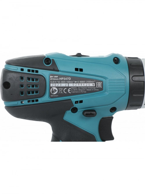 Дрель-шуруповерт Makita HP347DWE аккум. патрон:быстрозажимной (кейс в комплекте)