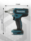 Гайковерт Makita DTW190Z аккум. патрон:квад.1/2"