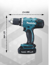 Дрель-шуруповерт Makita DDF453SYE аккум. патрон:быстрозажимной (кейс в комплекте)