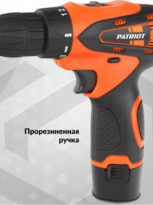 Дрель-шуруповерт Patriot THE ONE BR 114Li аккум. патрон:быстрозажимной (кейс в комплекте) (180201405