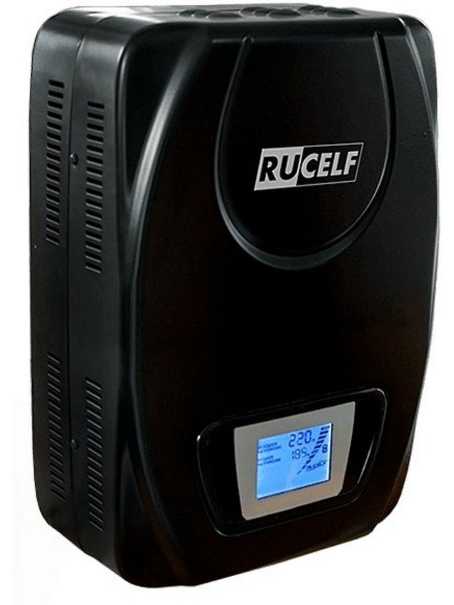 Стабилизатор напряжения Rucelf SDW.II-6000-L (SDWII-6000-L) 6кВА однофазный черный