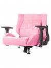 Кресло игровое Knight N1 Fabric розовый Velvet 36 с подголов. крестовина металл KNIGHT N1 PINK