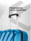 Чемодан большой L на колесах пластиковый Phuket, дорожный, ударопрочный, съемные колеса, кодовый замок, семейный 78см, 97л