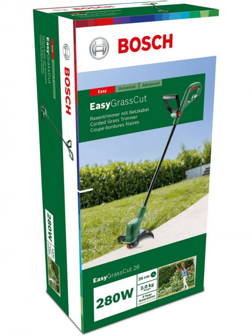 Триммер электрический Bosch EasyGrassCut 26 (06008C1J01) 280Вт неразбор.штан. реж.эл.:леска