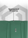 Набор чемоданов на колесах M + L (средний и большой), зеленый - Чемодан полипропилен, семейный Lcase