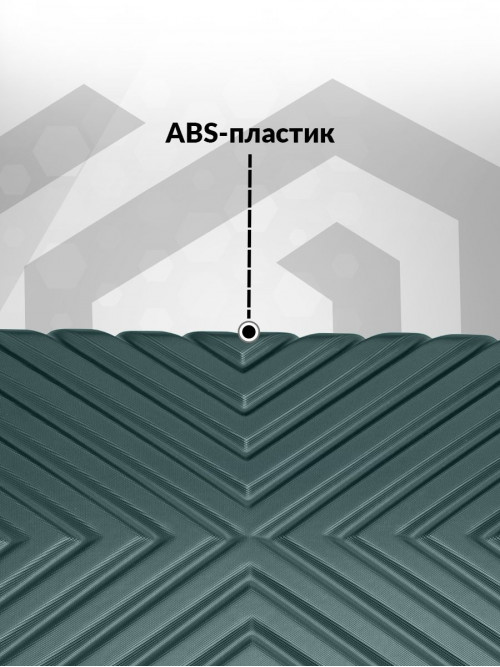 Набор чемоданов на колесах M + L (средний и большой), зеленый - Чемодан ABS - пластик, семейный Lcase