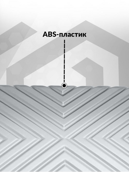 Набор чемоданов на колесах M + L (средний и большой), серый - Чемодан ABS - пластик, семейный Lcase