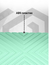 Набор чемоданов на колесах S + M (маленький и средний), зеленый - Чемодан ABS - пластик, семейный Lcase