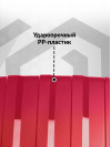 Чемодан на колесах M средний, красный - Чемодан полипропилен, семейный Lcase