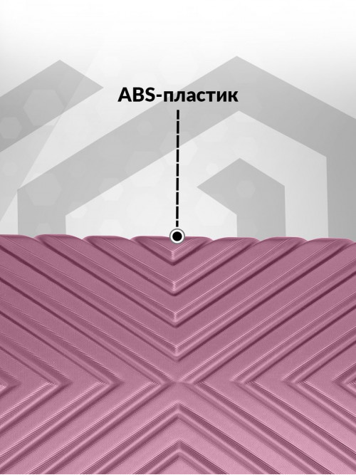 Набор чемоданов на колесах S + M (маленький и средний), розовый - Чемодан ABS - пластик, семейный Lcase