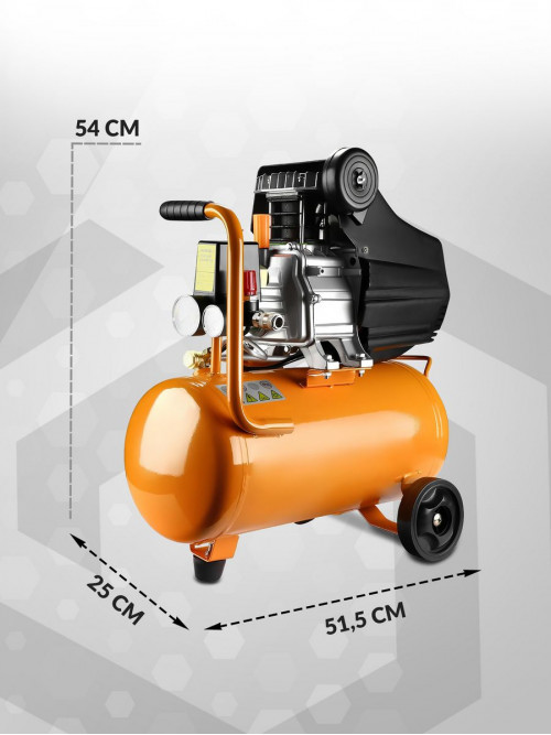 Компрессор Deko DKAC24 масляный 320л/мин 24л 1500Вт оранжевый/черный