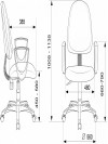 Кресло CH-1300 черный Престиж+ крестов. пластик