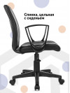 Кресло CH-327 черный эко.кожа крестов. пластик черный CH-327/BLACK-PU