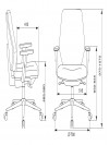 Кресло CH-545/1D черный 38-418 крестов. пластик CH-545/1D/418-BLACK