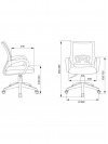 Кресло CH-W695NLT розовый TW-06A TW-13A сетка/ткань крестовина пластик пластик белый CH-W695NLT/PK/TW-13A