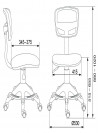 Кресло детское CH-299-F оранжевый TW-38-3 сиденье оранжевый бэнг сетка/ткань крестов. пластик подст.для ног