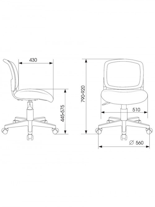 Кресло детское CH-W296NX светло-серый TW-02 Twist сетка/ткань крестов. пластик пластик белый